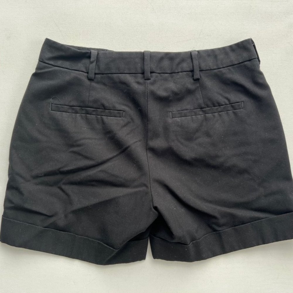 Zara Basic Black Cuffed Shorts ( S ) - image 2